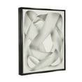 thumbnail image 4 of Stupell Industries Intertwining Abstract Shape Abstract Painting Black Floater Framed Canvas Art Print Wall Art, 17 x 21, 4 of 10