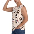thumbnail image 3 of Fotbe Panda Ice Creams Donuts Men's Camiseta sin Mangas Estampada para Hombres, Playera Casual para Gimnasio, Entrenamiento, Playa-3X-Large, 3 of 7