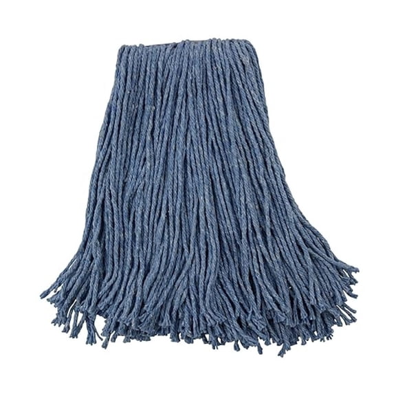 BWK2020B #20 Cut-End Standard Head Cotton/Synthetic Fiber Mop Head - Blue (12/Carton)