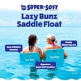 thumbnail image 3 of TRC Recreation Lazy Bunz Foam Saddle Pool Lounger Float - Chair Pool Float - Tropical Teal, 3 of 12