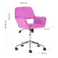 thumbnail image 4 of Silla de Oficina Premium Onof ONOF-SABRINA Ajustable Aterciopelado, 4 of 7