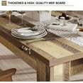 thumbnail image 6 of 63 Inch Farmhouse Rectangular Dining Table For 4-6,  Wood Rustic Kitchen Table, for Apartment, Small Space, 6 of 8