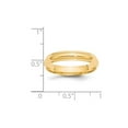 thumbnail image 2 of Gem & Harmony Ladies 14K Yellow Gold 4mm Wedding Band Ring with Edge for Women, 2 of 5