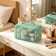thumbnail image 6 of LEHOZIHEQ Mesh Cosmetic Bag, Foldable Travel Toiletry Bag, Transparent Mesh, Foldable Lightweight Build, Multi-Use Storage For Cosmetics Travel Supplies, 6 of 6