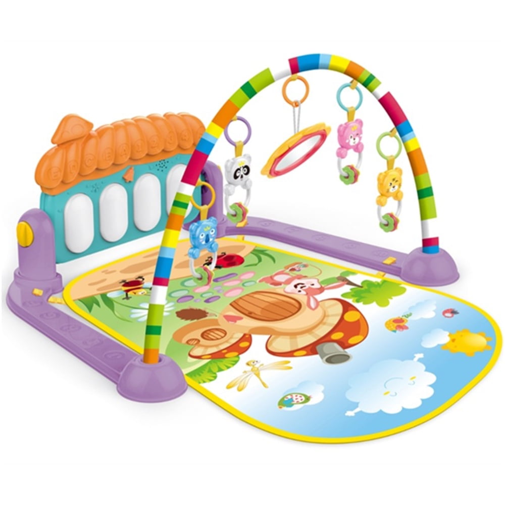 Baby Activity Gym Kick and Play Piano Mat Center With Melodies Rattle X8R2 