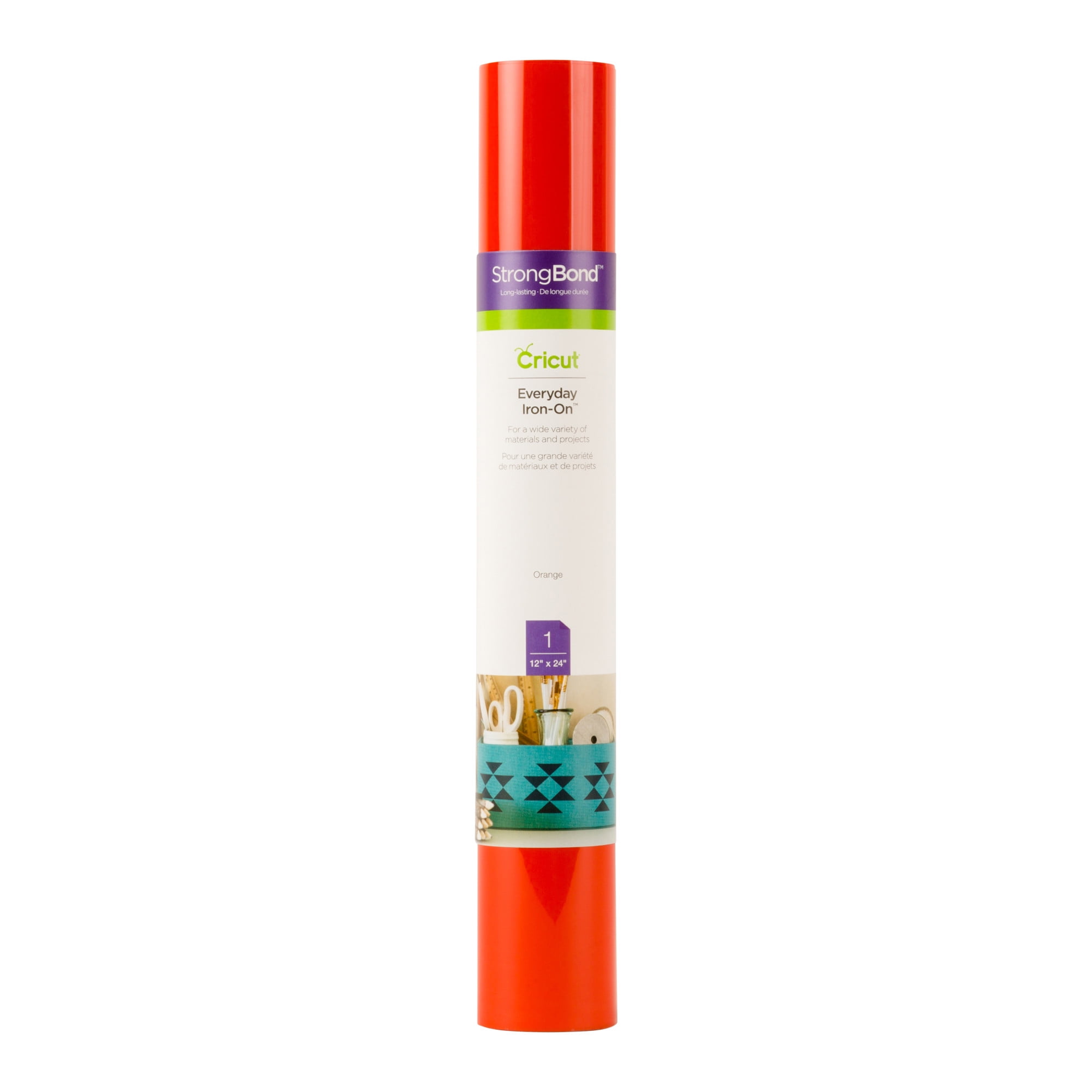 Cricut® Everyday Iron-On™ Vinyl, Orange, 12" x 24" - Walmart.com
