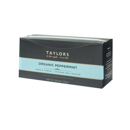 Taylors of Harrogate Organic Peppermint thé, 100 sachets de thé