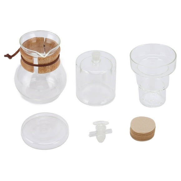 Cold Brew Coffee Maker, 400ml Glass Cold Brew Coffee And Tea Maker Ice Pour Over Coffee Maker Pitcher, Dripper Iced Coffee Brewer Maker With Adjustable Water