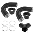 thumbnail image 1 of Kit de conducto de calefacción para automóviles, camiones, autocaravanas, furgonetas, barcos, con conector en Y, 75 mm ID, 100 cm de longitud máxima, 1 of 1