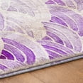 thumbnail image 5 of Addison Rugs Dream Shag Premium Machine Washable Transitional Arches Purple Rectangle Rug, 9' x 12', 5 of 8