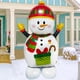 thumbnail image 2 of Globo inflable de muñeco de nieve de Navidad, globo de aluminio de muñeco de nieve de pie, decoraciones para exteriores para patios, fiestas de Navidad de Año Nuevo, decoración navideña, 2 of 5