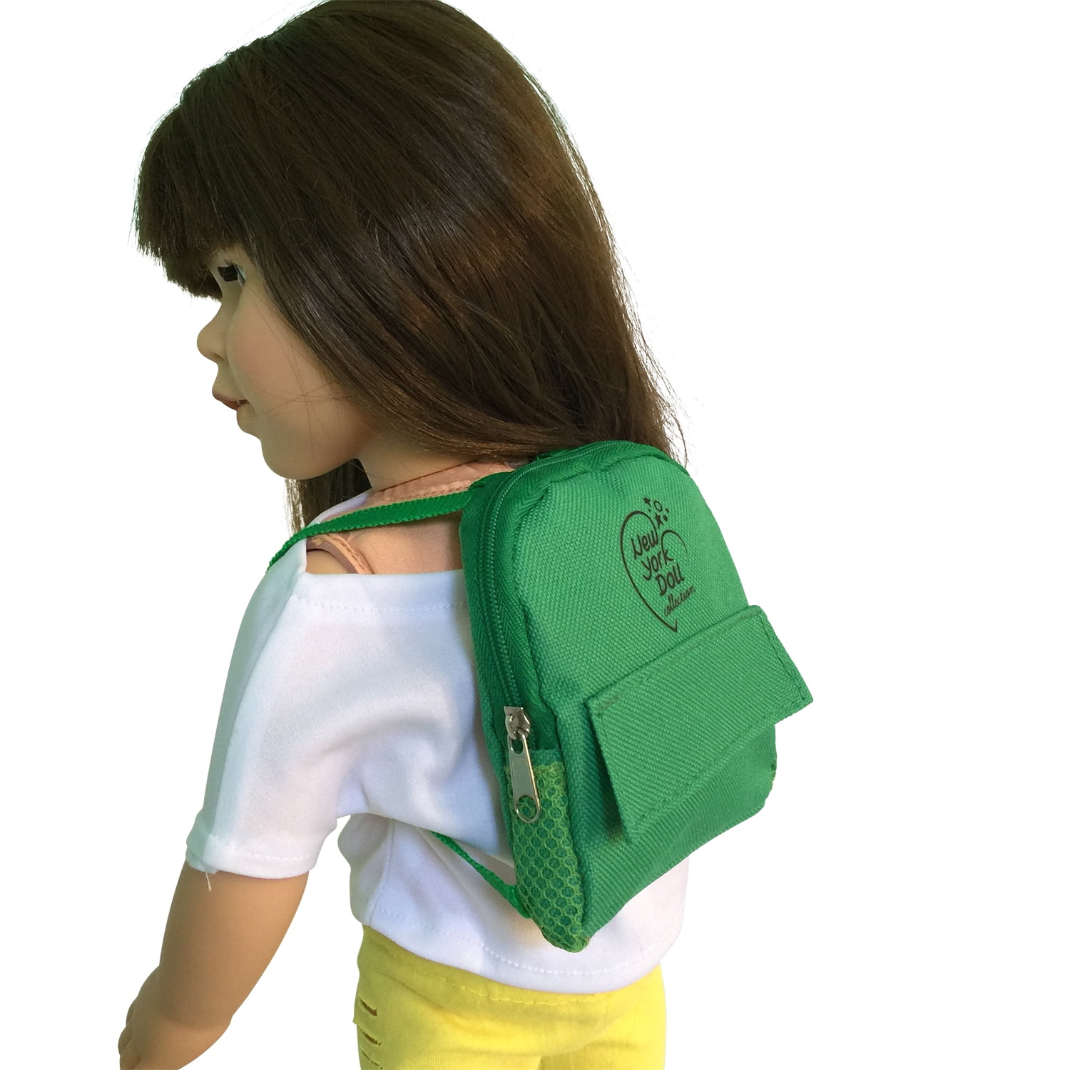 Green Doll Backpack Fits 18 Inch Dolls