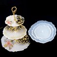 thumbnail image 2 of Three layer resin tray mold,Irregular Fruit Dish Coaster DIY Epoxy Silicone Casting Mold Holder Stand silica gel Cupcake bracket mold kit, with handle accessories, used for making dessert, 2 of 8