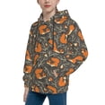 thumbnail image 2 of KLL Unisex Kids Boys Girls Hooded Pocket Pullover Hoodies-Fox And Mushroom, 2 of 5