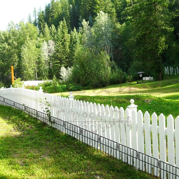 Black Animal Barrier Fence 24 Pack 12x15in No  Garden Fencing Rustproof Metal  Deterrent Panel for Dogs Rabbits Outdoor