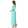 thumbnail image 3 of SR Women's Casual Wrap Floor Length Maxi Dress, 4X, Peppermint, 3 of 5