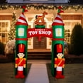 thumbnail image 6 of Fraser Hill Farm 10 ft Prelit Santa's Toy Shop Archway Inflatable, FHFARCHWY081-L, 6 of 13