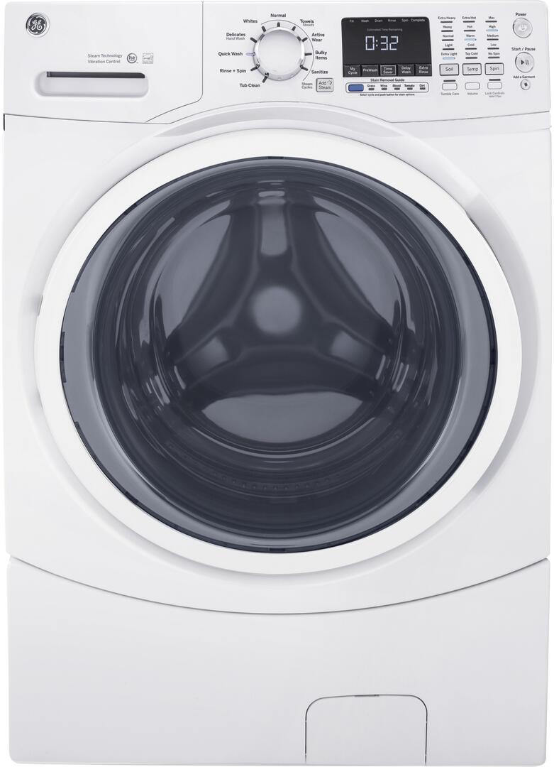 GE GFW450SSMWW 27" Front Load Washer with 4.5 cu. ft. Capacity Delay