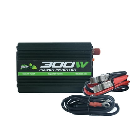 Nature Power 300 Watt Power Inverter With Digital Display (37300)
