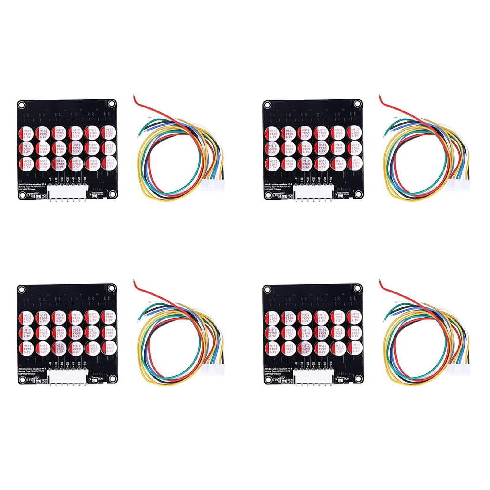 4X 6S Active Equalizer Balancer Lifepo4 / Lipo/ LTO Battery Equalization Capacitor Board
