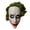 Chaos Clown, variant on Scary Mime Clown Latex Mask with Top Hat, Creepy Toothy Evil Joker Mask for Halloween Cosplay Costume