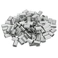 thumbnail image 1 of Funda de bucle de prensado de aluminio Uxcell, ferrule de cable de doble orificio para cable de acero 1/8"(3mm), 1 of 7