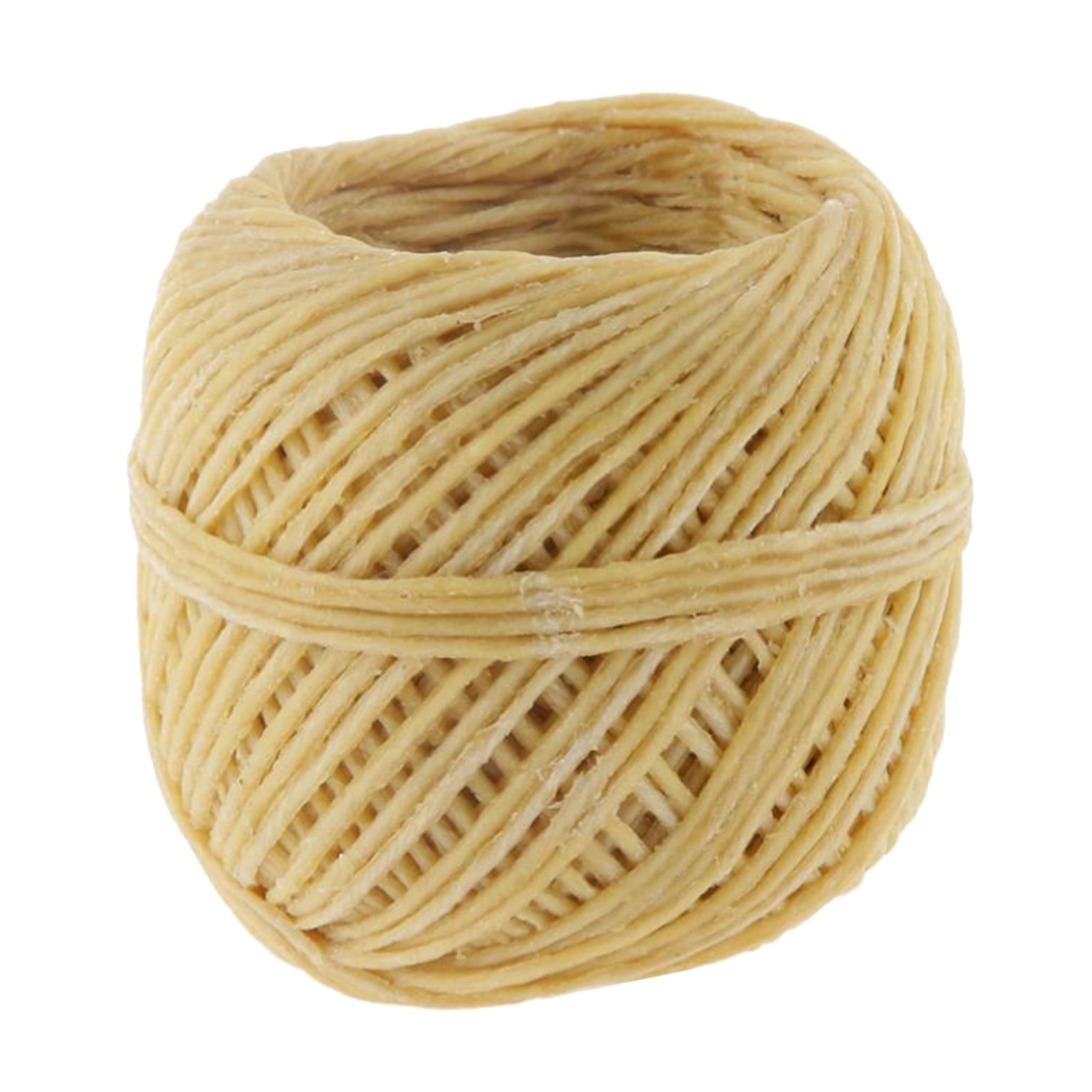 100% Organic Hemp Candle Wick 2.0mm Thick + Wick Sustainer Tabs 200pcs for  Candle Making, 23 Bees, European Imported Hemp Spool 200ft with Natural