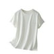 thumbnail image 2 of Fiudx Camisetas para Mujer Camiseta Holgada de Color Sólido de Talla Grande de Verano para Mujer, Blusas de Manga Corta con Cuello Redondo, 2 of 7