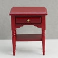 thumbnail image 2 of Mesita de noche de madera Dollhouse Furniture a escala 1:12, 2 of 3
