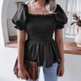 thumbnail image 4 of Women Top,Women Top Square Neck Party Blouse Square Neck Blouse Time-Tested Durability, 4 of 5