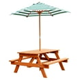 thumbnail image 3 of Gorilla Playsets Wooden Children's Picnic Table with Umbrella, 3 of 6
