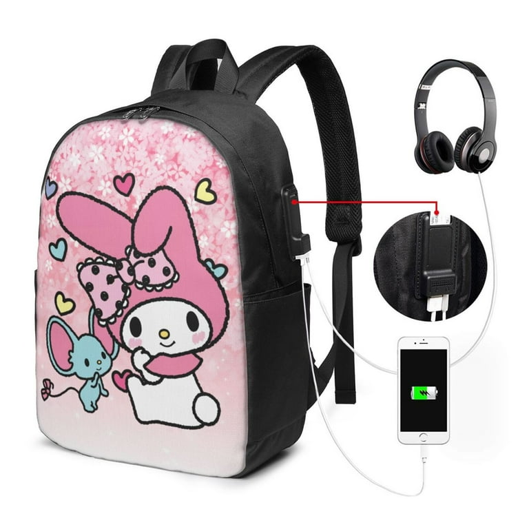 【MARITHE】★人気★ MARITHE X MY MELODY STRING BACKPACK My Melody Backpack For Men Women Teen , Water Resistant