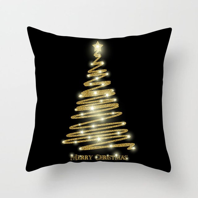 Funda de almohada de Navidad Patrón de árbol de Navidad, 2 #-- BANYUO Electrónica