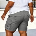 thumbnail image 3 of Luvrsol Men’s Big & Tall Rugged Utility Cargo Shorts Water Resistant Multi Compartment Pockets S-5XL, 3 of 8