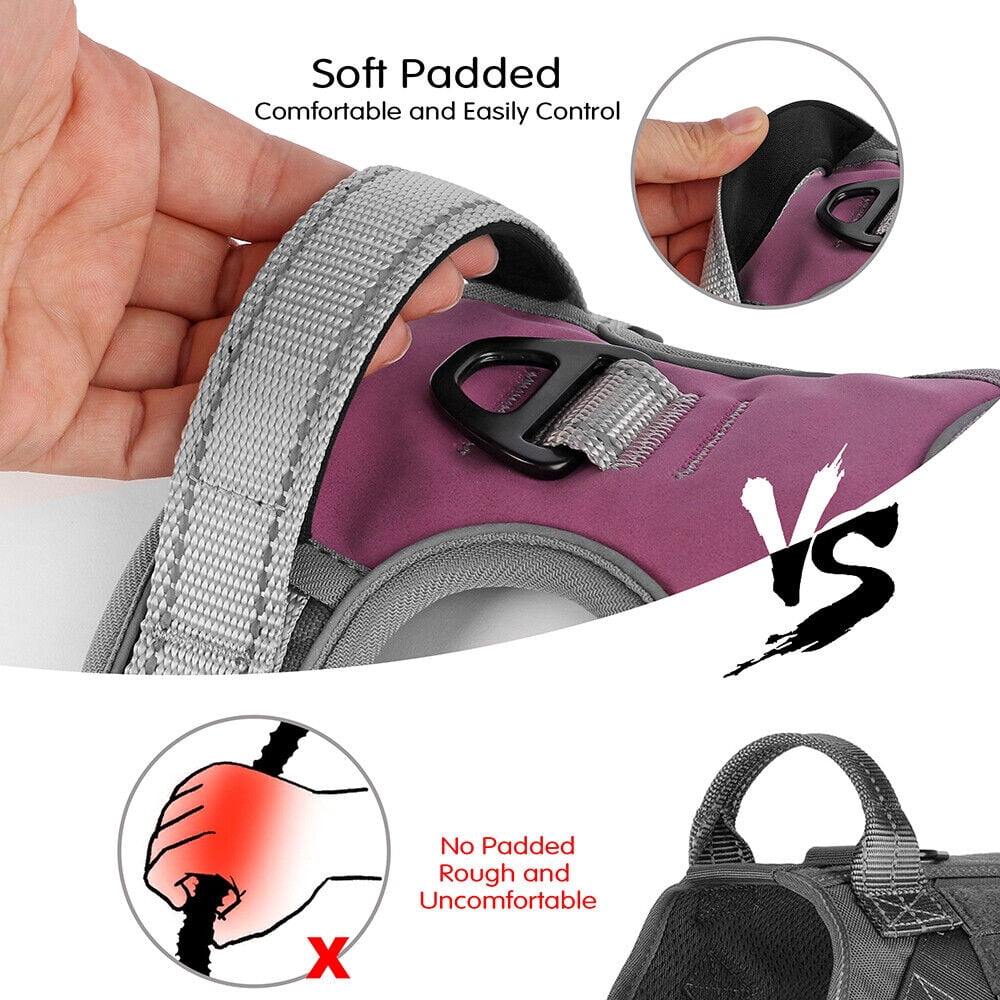 Pet Artist No Pull Dog Harness with Handle Adjustable Soft Padded Vest Reflective No-Choke