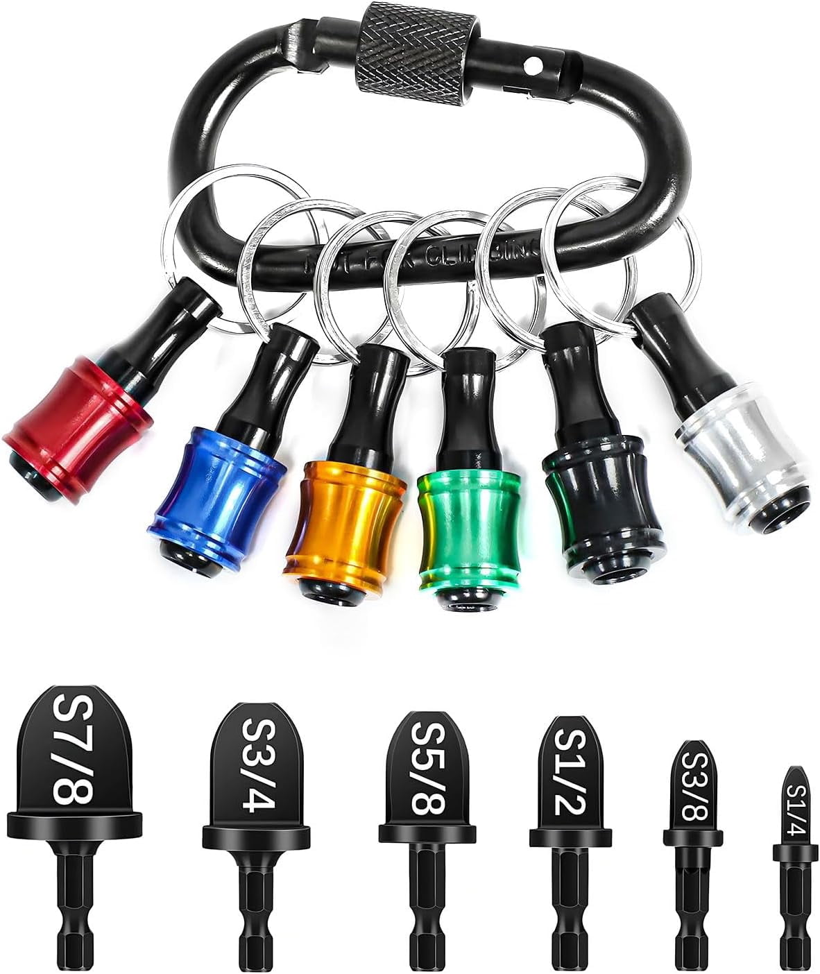RGHJAR-13 Pcs Swage Tool HVAC Repairing Set With Bit Holder, Air Conditioner Copper Tube Expander Swaging Tool Drill Bit, Soft Copper Pipe Swager, 1/4'', 3/8'',1/2'',5/8'',3/4'',7/8'' Swedge HVAC Too