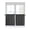 Black, variant on Navy Blue Morocco Kitchen Curtains 45 Inch Length, Modern Farmhouse Minimalist Plaid Rod Pocket Light Filtering Window Curtains Living Room Bedroom Curtain Drapes Cafe Curtain 42''x45''x2