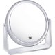 thumbnail image 1 of Magnifying Makeup Mirror Double Sided Vanity Mirror 360 Rotation Tabletop Mirrors Bathroom Mirror for Travel,Crystal-Style, 1 of 4