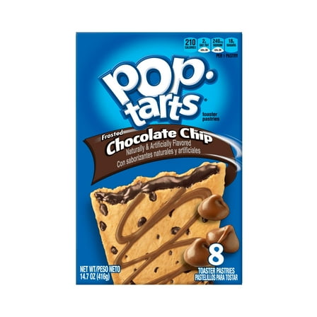 Pop-Tarts Frosted Chocolate Chip Breakfast Toaster Pastries, 14.7 oz, 8 Count