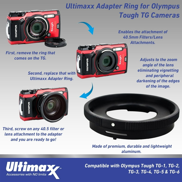 Ultimaxx Olympus Tough TG-6 Camera Bundle: 64GB Card, 2 Ultimaxx Olympus Tough TG-6 Camera Bundle: 64GB Card, 2