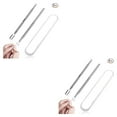 thumbnail image 3 of Wweixi 1/2/3/5 2Pcs Dead-skin Remover Kit Stainless Cuticle Pusher Comfortable Wear-Resistant Manicure Tools Set Professsionals Adults 2PCS, 3 of 4