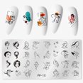 thumbnail image 2 of Valentine's Day Stamping Plate Heart Pattern Nail Art Board Template Stainless Steel Nail Design Printing Stencil Image Plate, 2 of 5