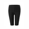 thumbnail image 4 of UJNDER Bikini Shorts High Waisted Figure Swim Bottoms with Detail and Pockets Swimsuit Bottoms for Women Black_001 XL, 4 of 9