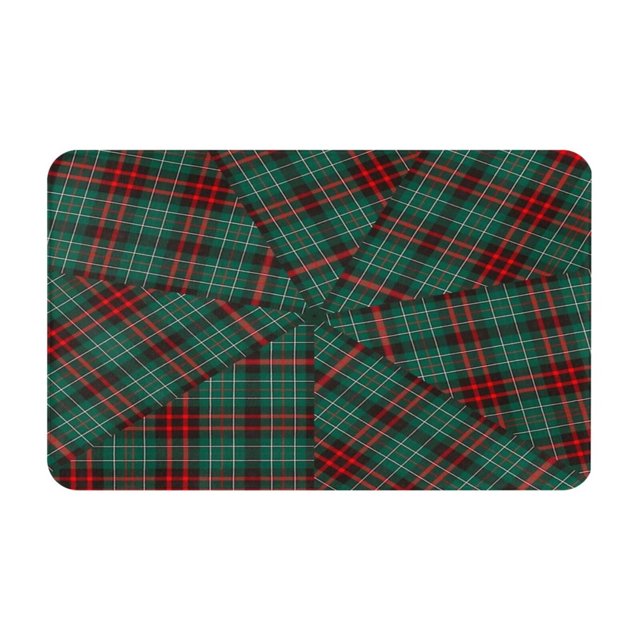 MACDAIRMID - Felpudo moderno de tartán para puerta, antideslizante, lavable, para interior y exterior, para baño, cocina, patio, decoración navideña para el hogar, 20 x 31,5 pulgadas