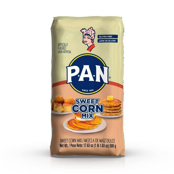 Pack of 18, P.A.N. Sweet Corn Mix, 17.63 oz