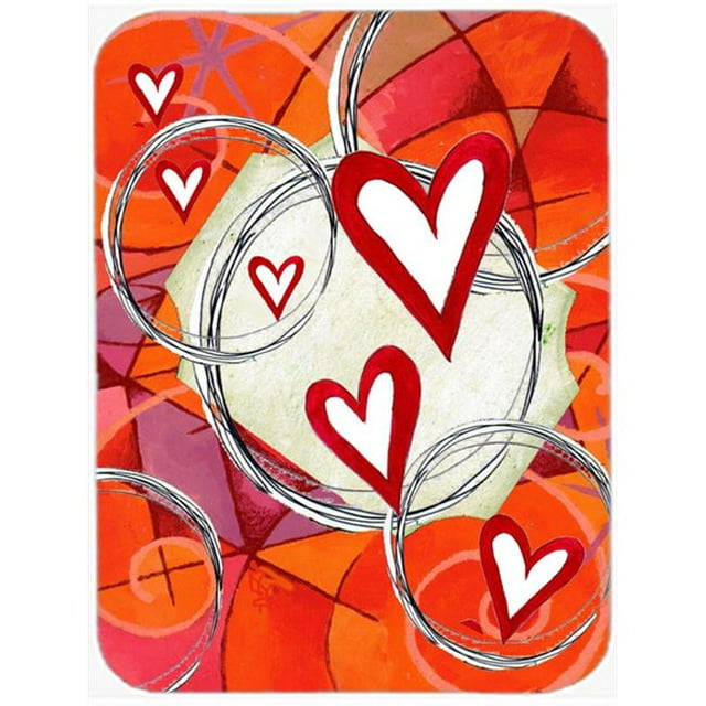 Circle Of Love Valentines Day Glass Cutting Board, Large