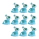 thumbnail image 2 of Adornos de resina con forma de conejito para jardín, figuras luminosas de conejitos de Pascua Azul, 2 of 8