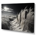 thumbnail image 2 of Designart "Monochromatic Beach Grass Horizon" Beach Wall Decor, 2 of 7