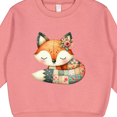thumbnail image 3 of Inktastic Patchwork Fox Toddler Sweatshirt, 3 of 4