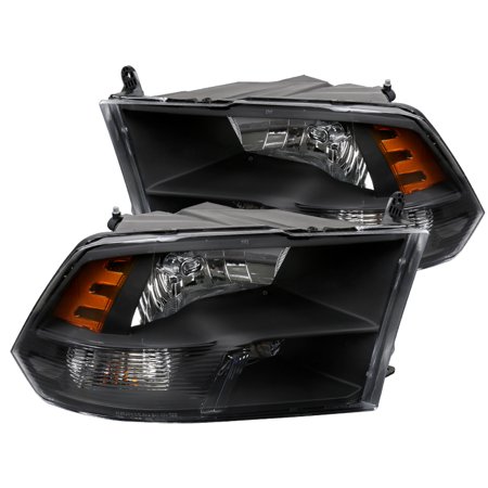 2004 Dodge Ram 3500 Specs - Spec-D Tuning For 2009-2017 Dodge Ram 1500 2500 3500 Euro Black Clear Quad Headlight Head Lamps (Left+Right)